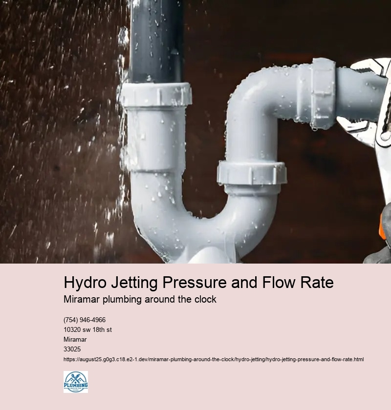 Hydro Jetting Pressure and Flow Rate